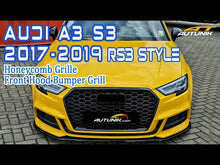 Black Honeycomb Front Grill No ACC for AUDI A3 8V S3 2017-2019 2020