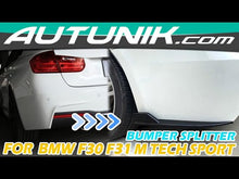 Rear Bumper Splitter Glossy Black For BMW F30 F31 M Tech Sport 2012-2018 bm208
