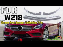 Chrome Front Bumper Lip Molding Trim For Mercedes W218 CLS CLS400 CLS550 2015-2018 di123