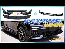 Gloss Black Front Bumper Spoiler Splitter Lip For BMW X6 G06 M Sport 2020-2023