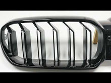 Gloss Black Front Kidney Grill for BMW 5-Series G30 520i 530i 540i 2021-2023 w/ Camera