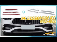 Chrome Front Fog Light Cover Trims For Mercedes C W206 C300 C43 AMG Sedan 2022-2024