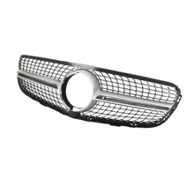 Diamond Front Bumper Grill Grille For Mercedes-Benz X253 GLC 2015-2019 Silver