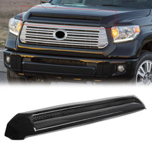 Gloss Black Front Hood Bulge Upper Grill For Toyota Tundra 2014-2021