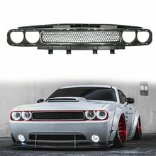 Front Bumper Grille Upper Grill Black w/ Chrome for Dodge Challenger 2008-2014