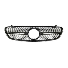 Diamond Grille for MERCEDES BENZ X253 GLC 2016-2019 With Camera Chrome Black