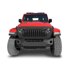Matte Black Front Bumper Grille Grill for Jeep Wrangler JL Gladiator 2019-2023