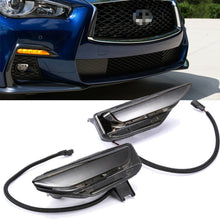 Front Fog Lights DRL Turn Signal Lamps For Infiniti Q50 Sport 2014-2023