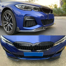Carbon Fiber Look Front Bumper Lip Splitters For BMW 3 Series G20 M Sport 2019-2022