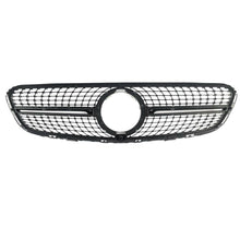 Diamond Front Bumper Grill Grille For Mercedes-Benz X253 GLC 2015-2019 Silver