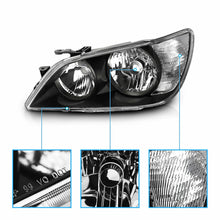 Black Headlight Assembly For Lexus IS300 2001 2002 2003 2004 2005