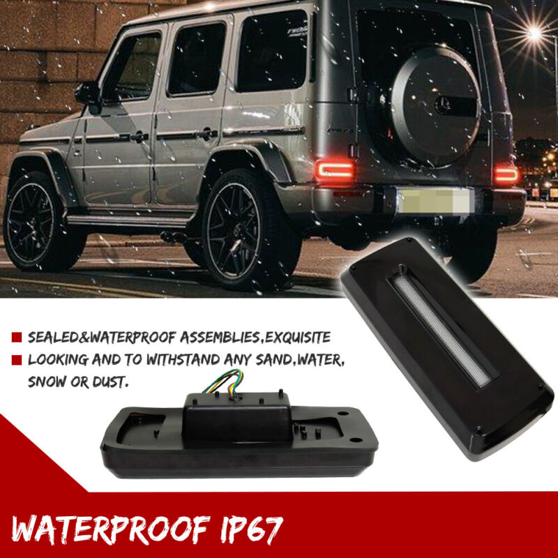 Forged LA OE Style LED Tail Lights For Mercedes G Wagon W463 (1990-2018) - Red Lenses With Bulbs - View #6