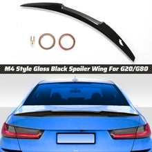 M4 Style Gloss Black Rear Spoiler Wing for BMW 3-Series G20 m340i 330i 2019-2024