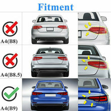 M4 Style Gloss Black Rear Highkick Spoiler for Audi A4 B9 Sedan 2017-2024