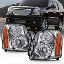 Left+Right Headlights Front Lamps For 2007-2014 GMC Yukon Denali XL1500 2500