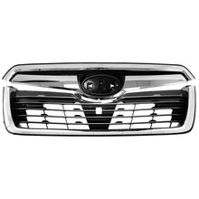 Front Upper Grille Grill Set w/Chrome Tirm for Subaru Forester 2019-2021
