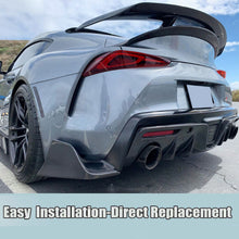 For 2020+ Toyota Supra A90 Carbon Fiber Look Rear Bumper Side Corner Aprons Spats