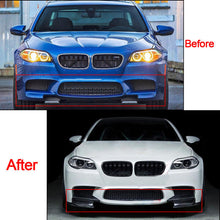 For 2010-2016 BMW F10 M5 Only Carbon Fiber Look Front Bumper Corner Splitter Side Canards