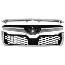 Chrome Front Bumper Grille Grill Assembly For 2014-2018 Subaru Forester