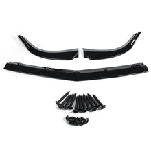 3PCS Gloss Black Front Splitter Lip Spoiler for Mercedes W204 AMG Sport 2012-2014