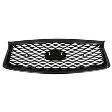 Gloss Black Front Upper Grille & Lower Grille For Infiniti Q50 Sport 2018-2024