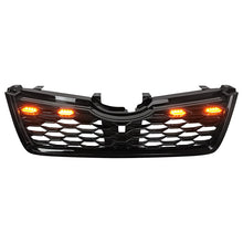 Black Front Bumper Grill Honeycomb Grille w/Light for Subaru Forester 2019-2021
