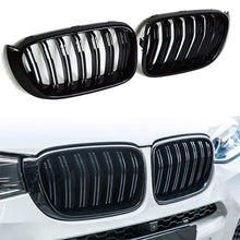 Glossy Black Front Kidney Grille For BMW X3 X4 F25 F26 2014-2017