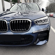 Carbon Black Front Bumper Side Air Vent Trim For BMW X3 X4 G01 G02 19-21 M Sport