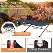 Outdoor Portable Folding Camping Bed Aluminum Single Cot Strecther Military Bed