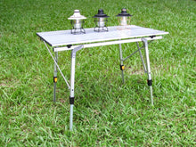 Folding Table Height Adjustable Aluminum Portable for Camping Beach Garden cp9