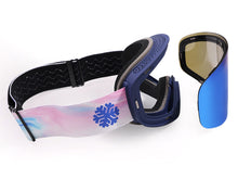 UV400 Sunglasses Eyeglasses Snow Ski Goggles Anti-Fog Double Lens Anti-Slip OTG Design HB-197B