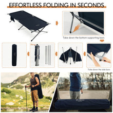 Outdoor Portable Folding Camping Bed Aluminum Single Cot Strecther Military Bed