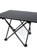 Black Folding Camping Table Collapsible Ultralight Alu for Beach Outdoor 56*46*40cm cp1